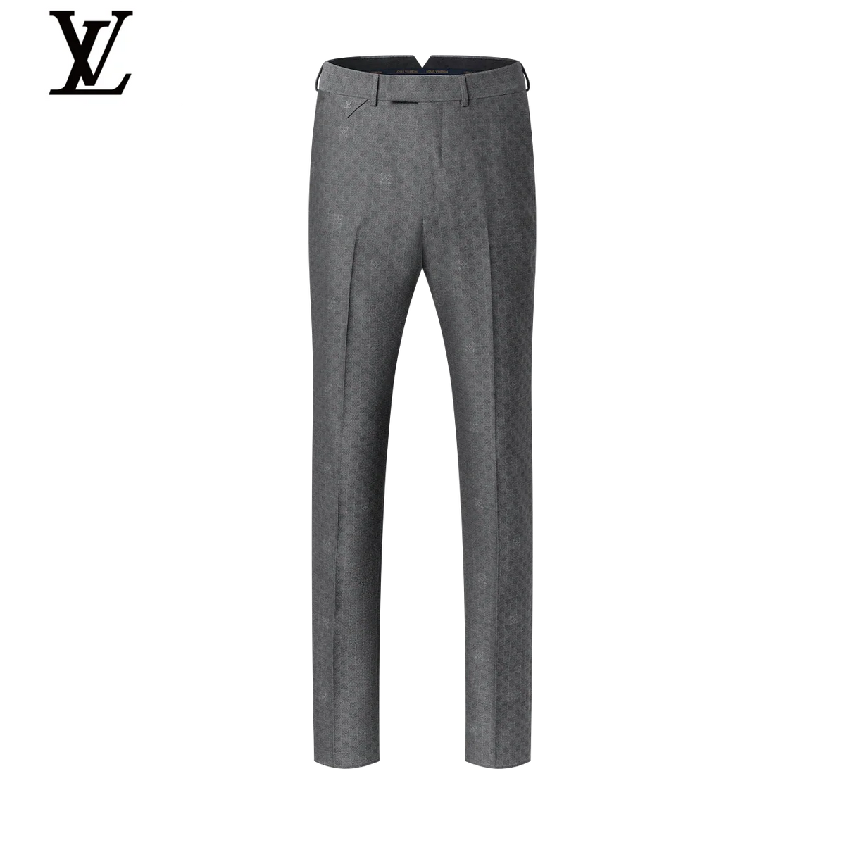 Louis Vuitton Grey Monogram Slim Trousers