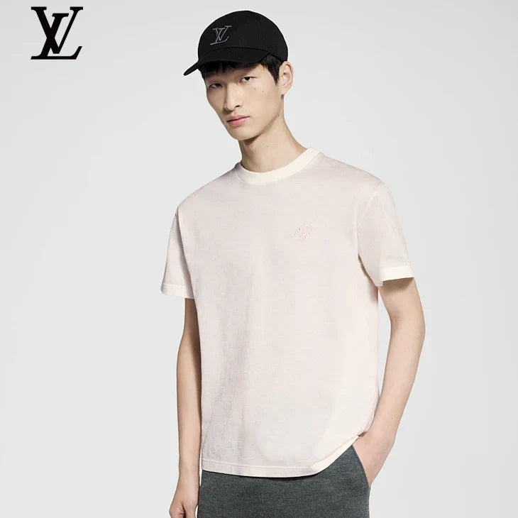 Louis Vuitton White Damier Short Sleeve T-Shirt