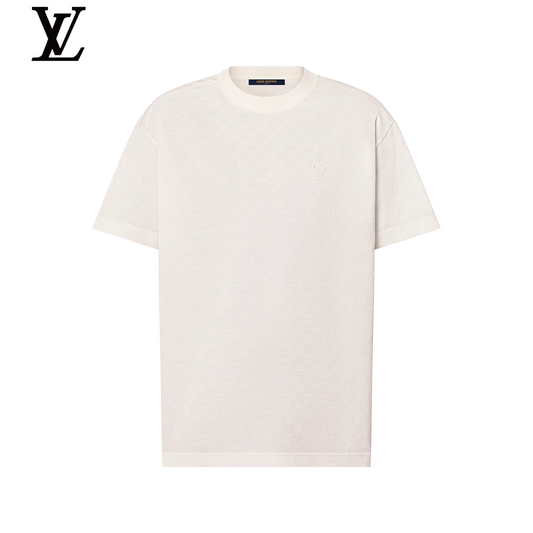 Louis Vuitton White Damier Short Sleeve T-Shirt