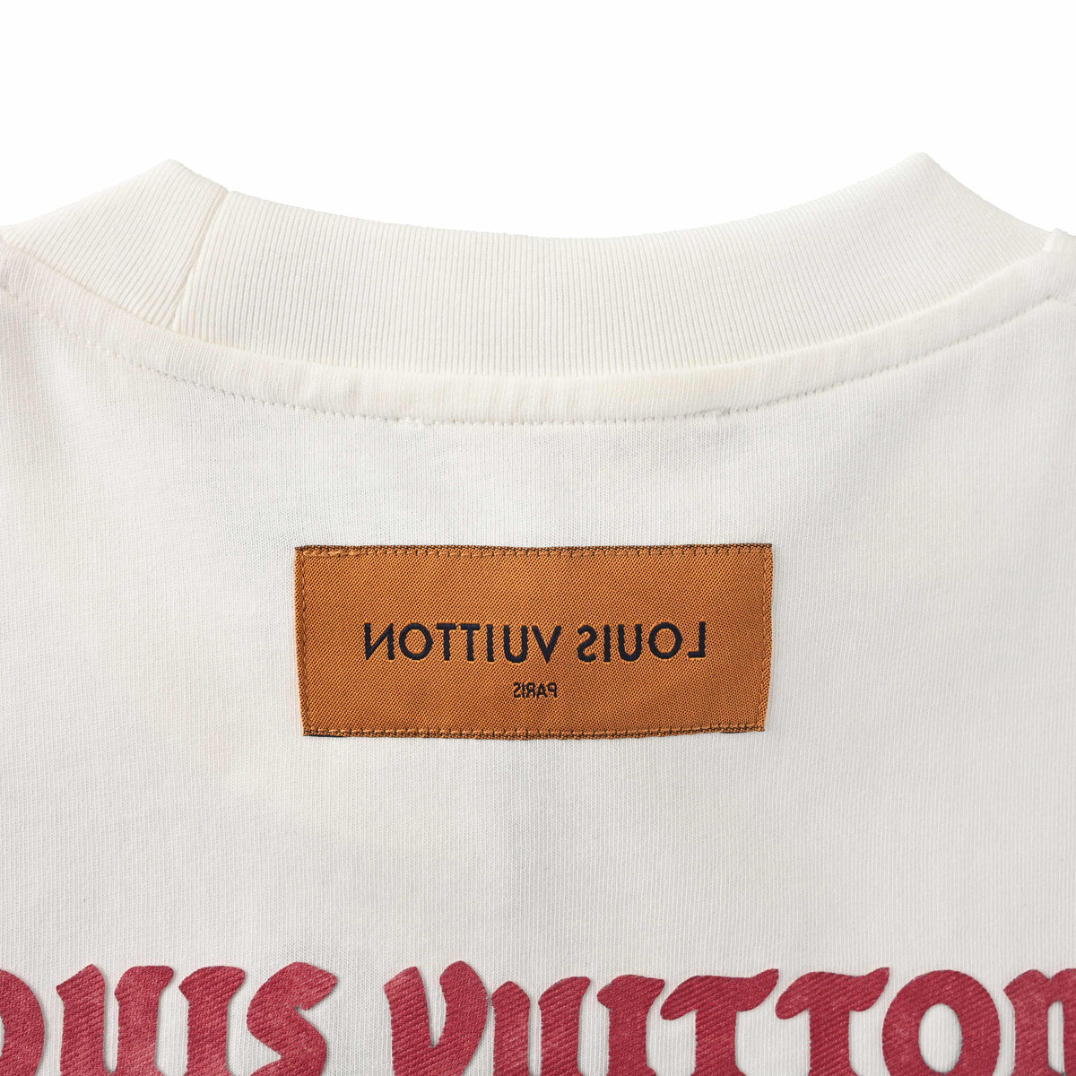 Louis Vuitton Pink Letter Layered Logo T-Shirt | Designer Graphic Streetwear