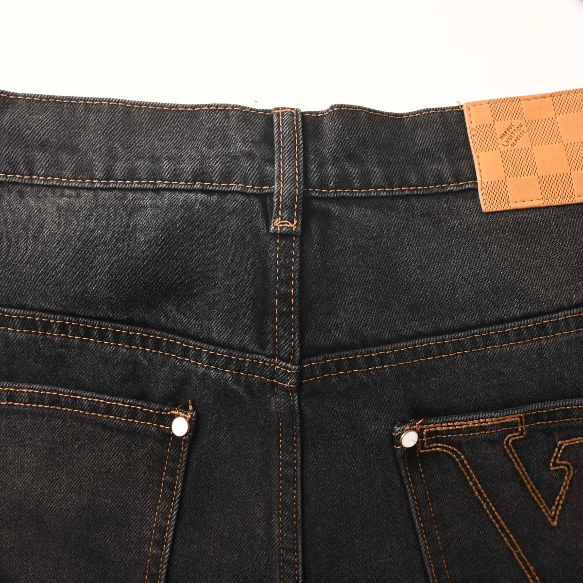 Louis Vuitton Skate-Inspired Jeans with Pocket Embroidery | Designer Denim