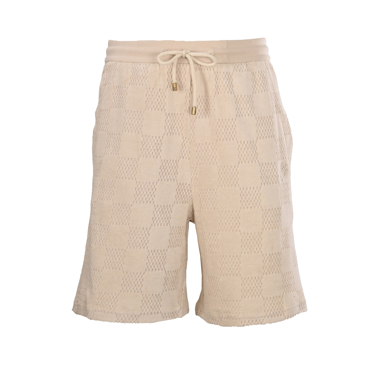 Louis Vuitton Checkerboard Terry Drawstring Shorts | Luxury Loungewear