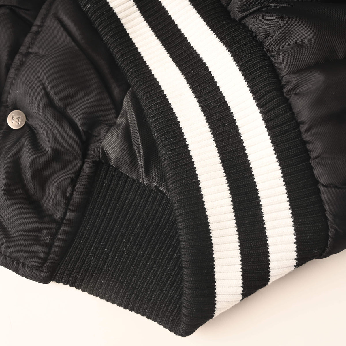 Louis Vuitton Embroidered Nylon Padded Baseball Jacket | Designer Varsity-Inspired Outerwear for Casual Streetwear