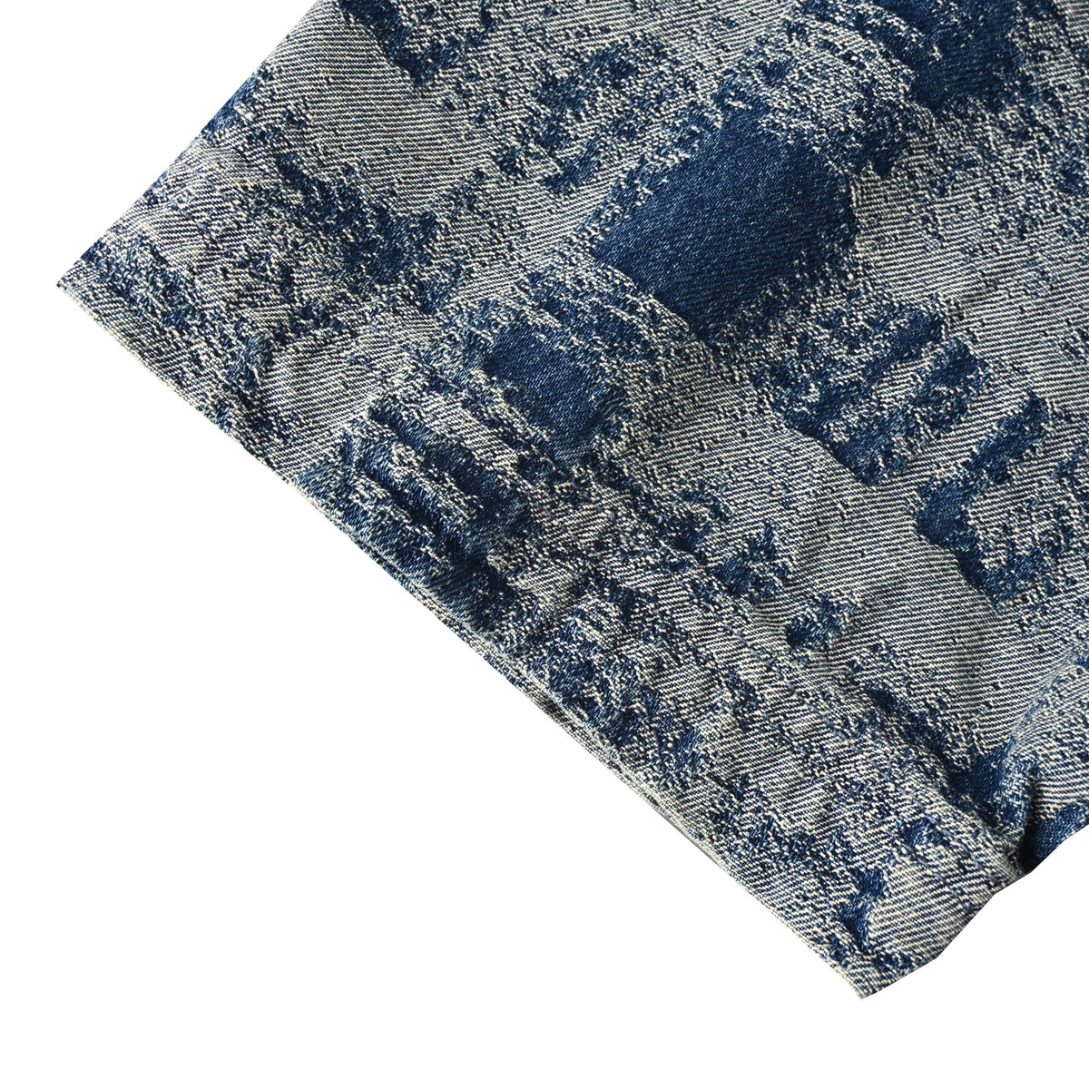 Louis Vuitton Check Gradient Jacquard Denim Shirt | Luxury Casual Designer