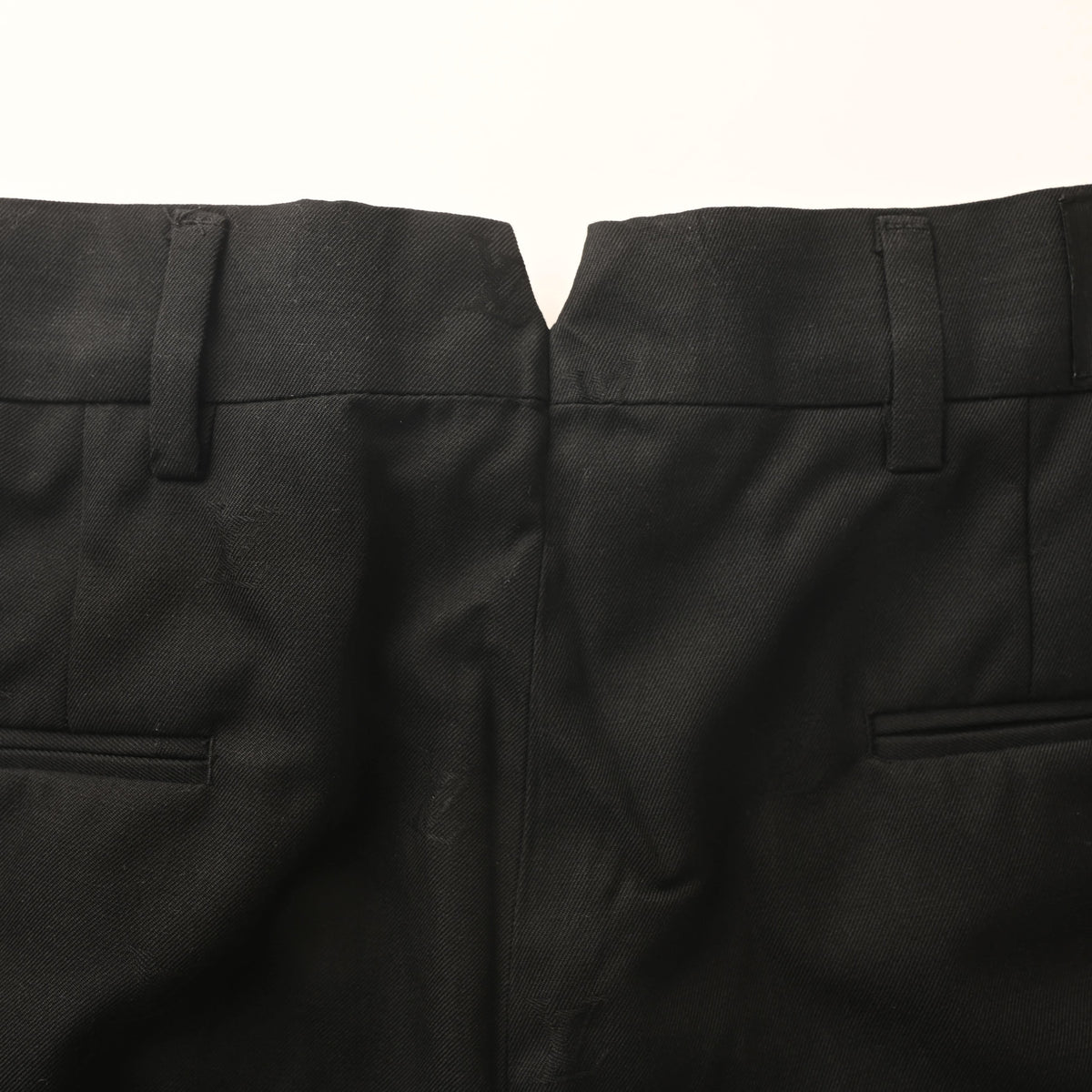 Louis Vuitton Black Tonal Monogram Jacquard Dress Trousers, Wool Satin Tailored Suit Pants with Slim Straight-Leg Silhouette and Hand-Finished Hems