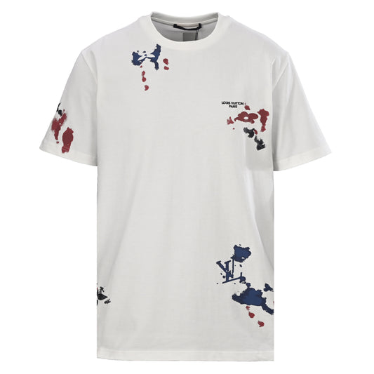 Louis Vuitton Ink-Wash Monogram Print T-Shirt | Designer Graphic Streetwear
