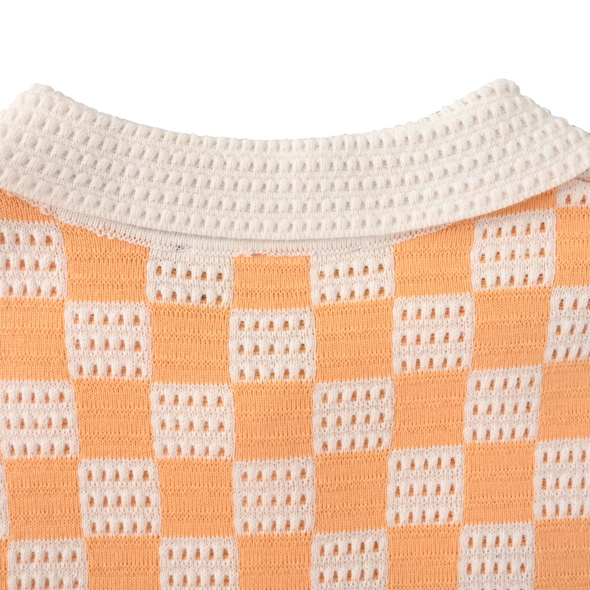 Louis Vuitton Checkerboard Jacquard Knit Shirt | Luxury Leather Patch