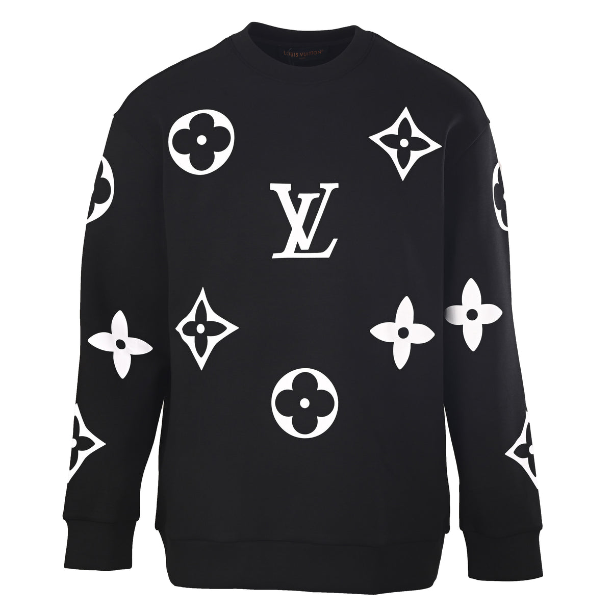 Louis Vuitton All-Over Monogram Print Crewneck Sweatshirt | Designer Casual Pullover for Everyday Streetwear Outfits