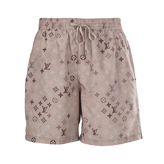 Louis Vuitton Khaki Monogram Drawstring Shorts | Designer Vacation Style