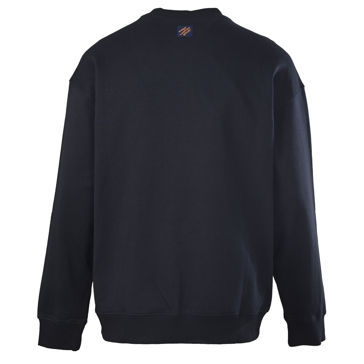 Louis Vuitton Letter Embroidery Sweatshirt with Label Detail | Designer Round-Neck Casual Streetwear