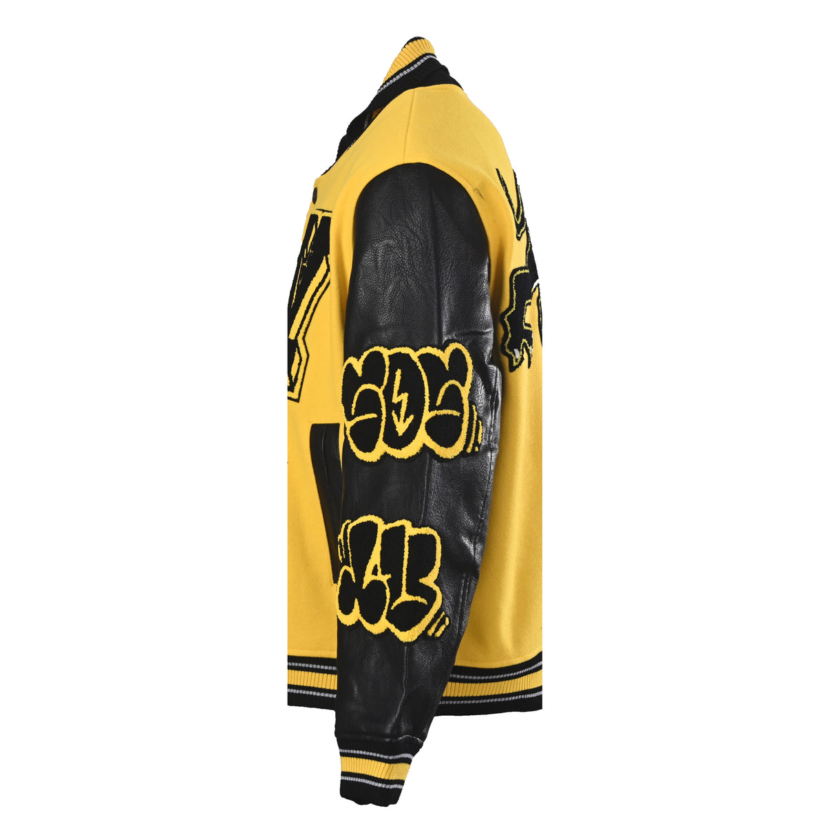 Louis Vuitton Letter-Detail Paneled Baseball Jacket | Collegiate-Inspired Designer Varsity Outerwear for Casual Streetwear