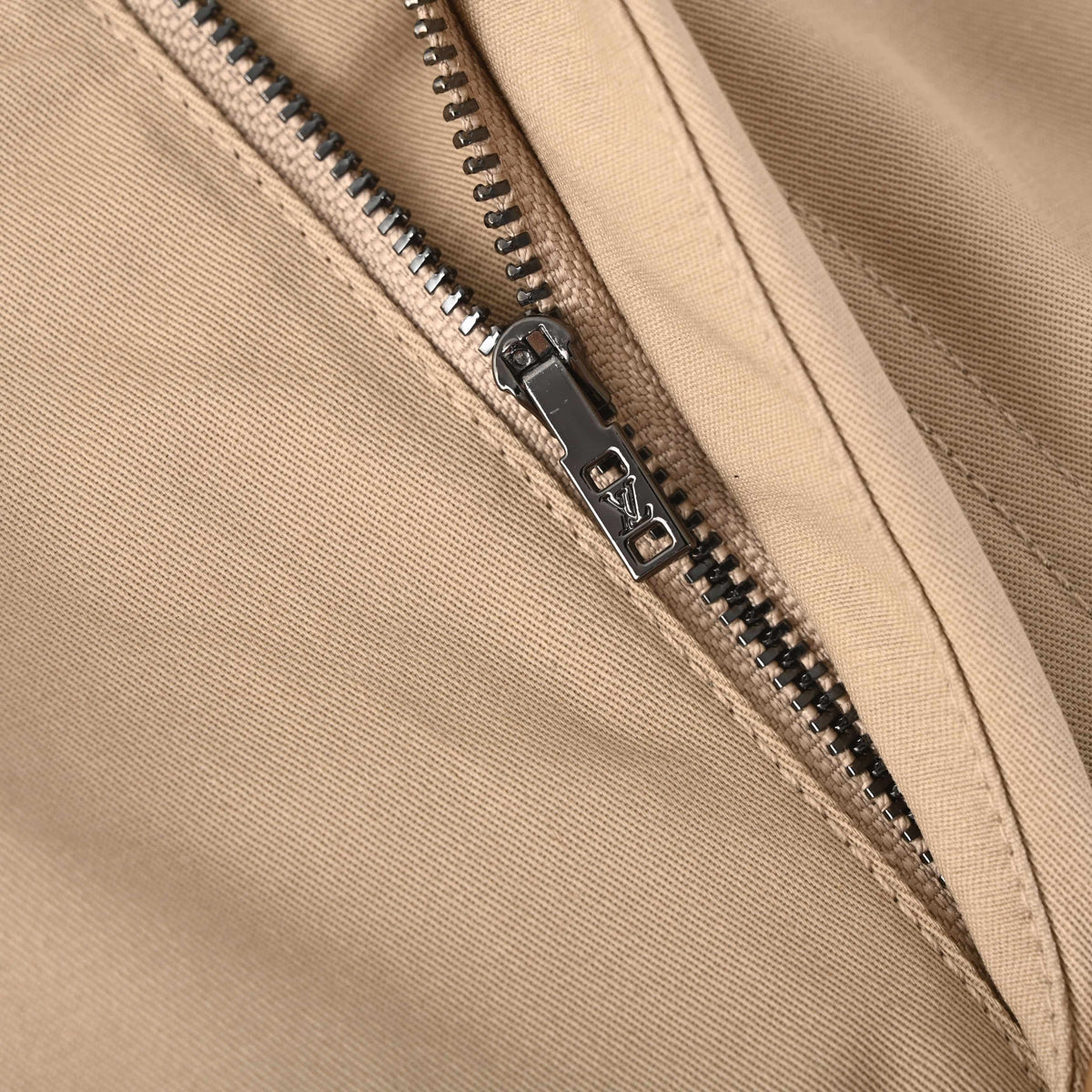 Louis Vuitton Leather-Detail Silk Cotton Crepe Pants | Designer Luxury