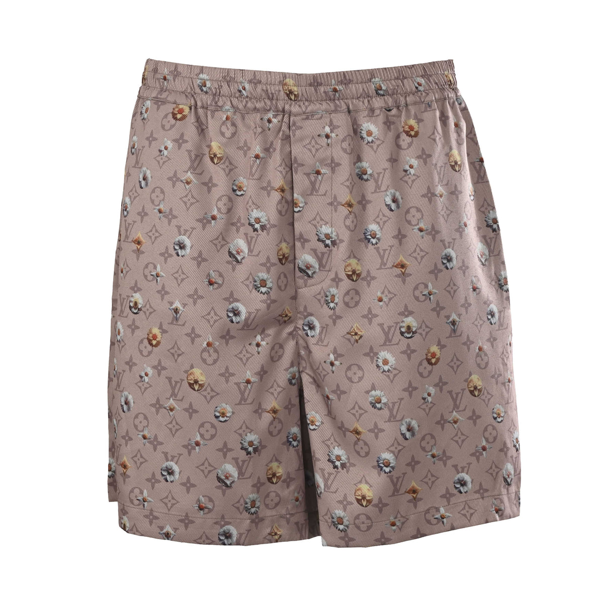 Louis Vuitton Monogram Daisy All-Over Print Shorts | Designer Resort Wear