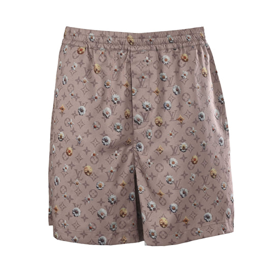 Louis Vuitton Monogram Daisy All-Over Print Shorts | Designer Resort Wear