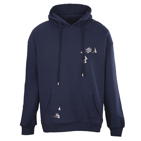 Louis Vuitton Sailboat Embroidered Hoodie | Designer Nautical Streetwear