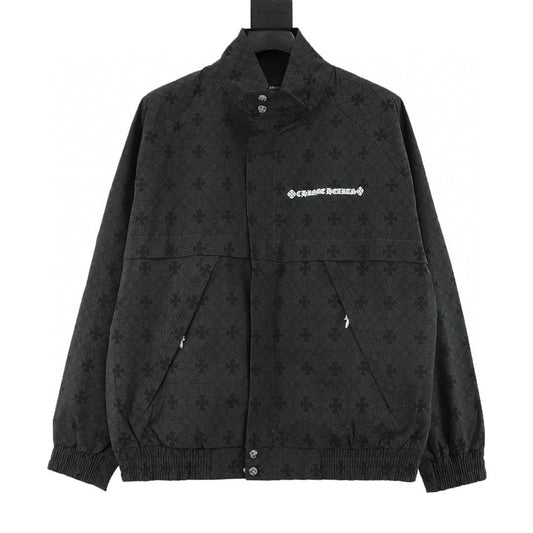 CH All-Over Tonal Pattern Trench Coat