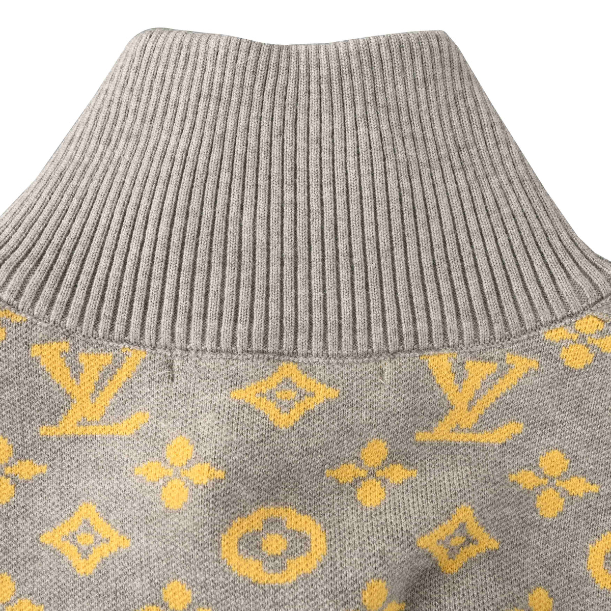Louis Vuitton All-Over Monogram Jacquard Knit Jacket | Designer Knitwear for Smart Casual Layering and Streetwear Style
