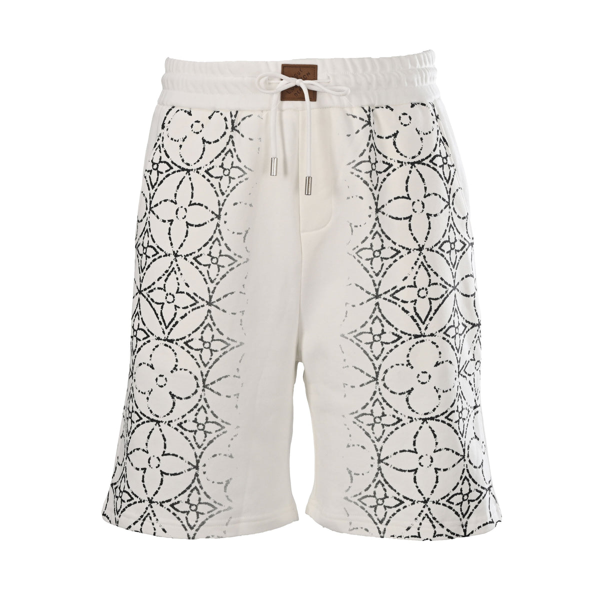 Louis Vuitton Faded-Effect Monogram Print Shorts | Designer Streetwear
