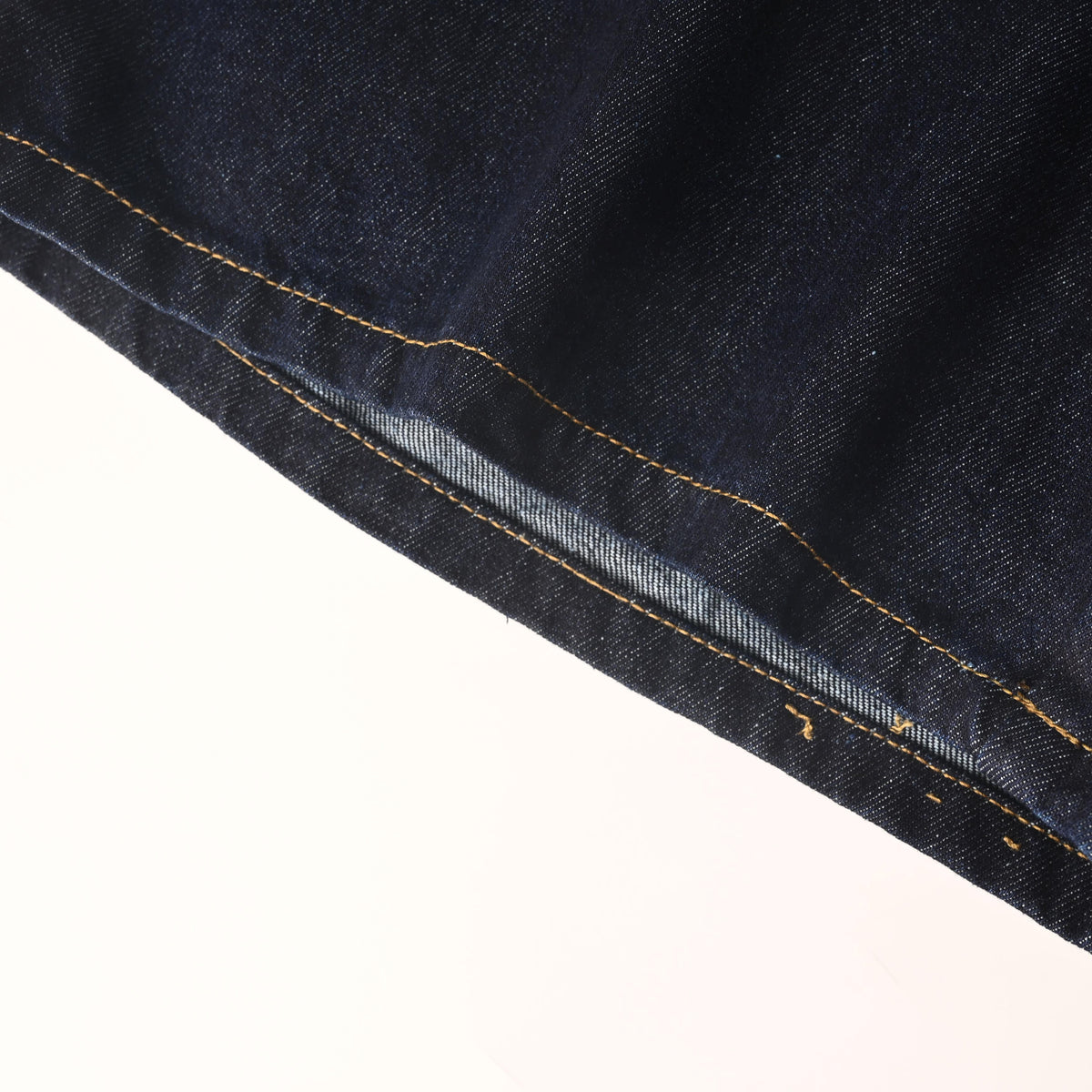 Louis Vuitton Dark Indigo Denim Shorts | Leather Logo Designer Streetwear