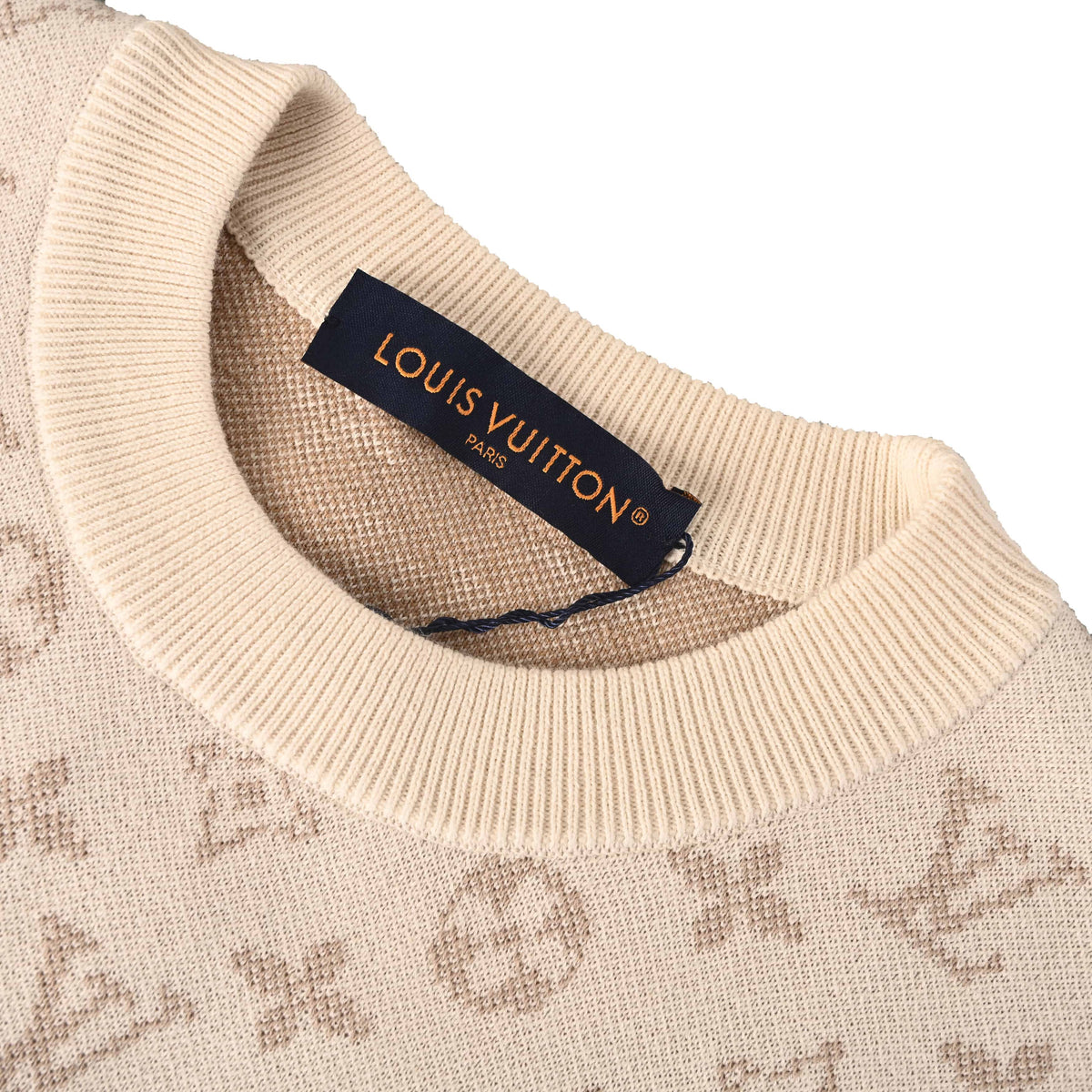 Louis Vuitton Khaki Gradient Monogram Sweater | Luxury Designer Knitwear