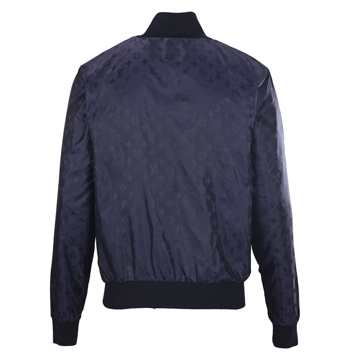 Louis Vuitton Reversible Stand-Collar Jacket | Luxury Leather Label Detail