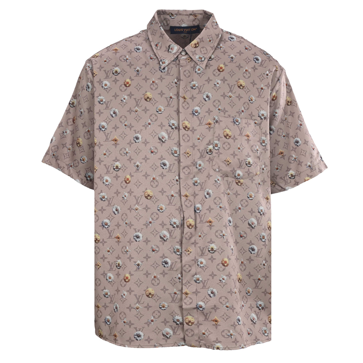 Louis Vuitton Monogram Daisy Print Short-Sleeve Shirt | Luxury Resort Wear