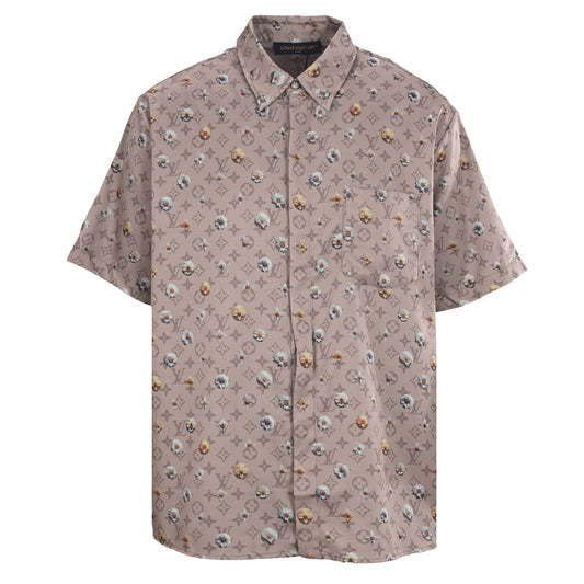 Louis Vuitton Monogram Daisy Print Short-Sleeve Shirt | Luxury Resort Wear