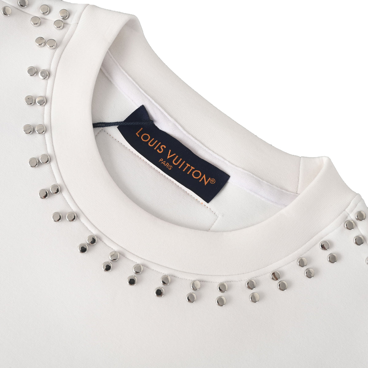 Louis Vuitton Rivet-Embellished Crewneck Sweatshirt | Studded Designer Pullover for Statement Streetwear and Casual Outfits