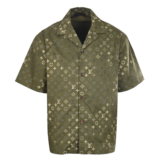 Louis Vuitton Gradient Monogram Cuban Collar Shirt | Summer Resort Wear