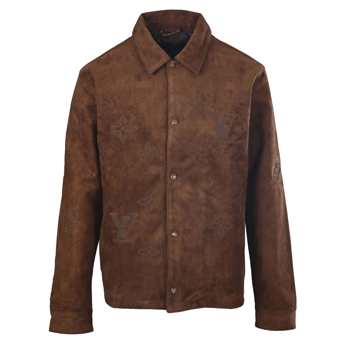 Louis Vuitton Monogram Embroidered Suede Jacket | Luxury Designer Outerwear for Elevated Casual & Streetwear Looks