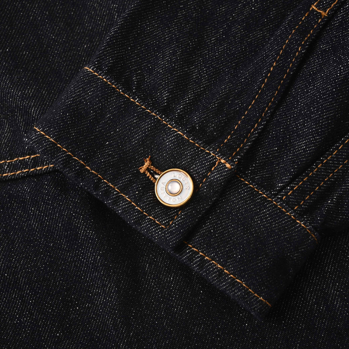 Louis Vuitton Panelled Embroidered Denim Jacket | Statement Designer Jean Outerwear for Casual Streetwear Layering