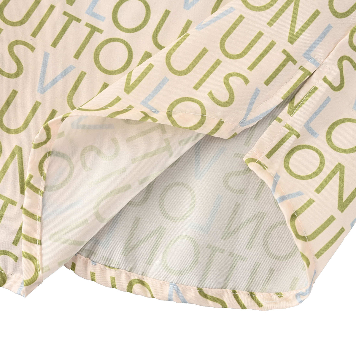 Louis Vuitton All-Over Letter Print Short-Sleeve Shirt | Resort Style