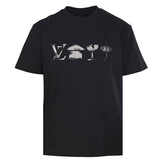Louis Vuitton Chest Logo Print Short-Sleeve T-Shirt | Luxury Designer Logo Tee for Everyday Casual Streetwear