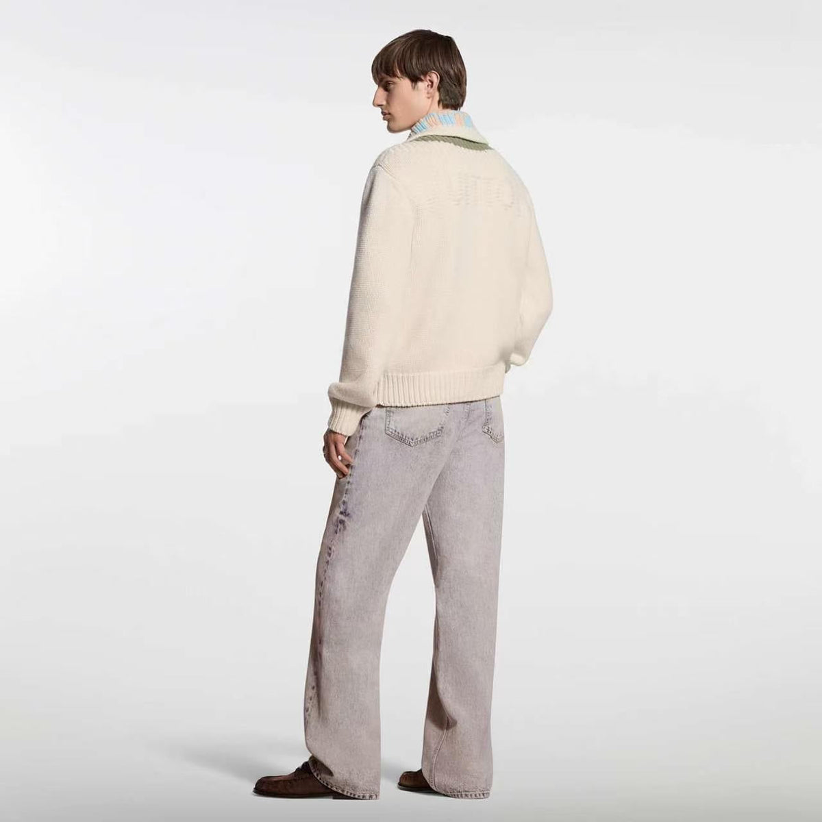 Louis Vuitton Purple Acid Wash Straight-Leg Jeans