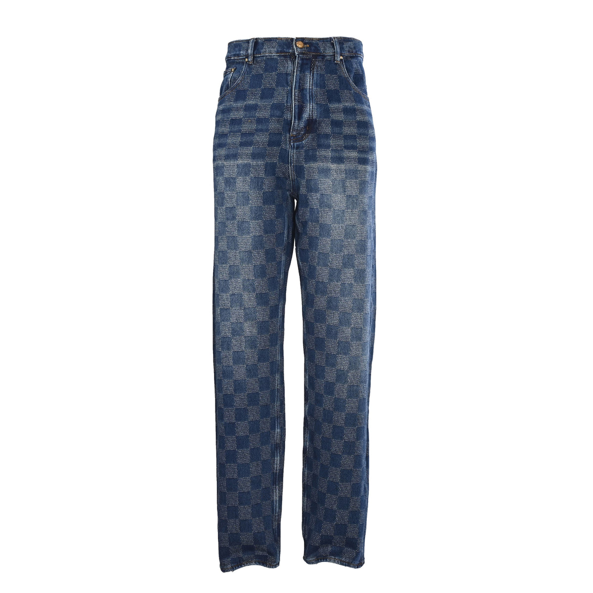 Louis Vuitton Damier Checkerboard Skater Jeans | Designer Streetwear Denim