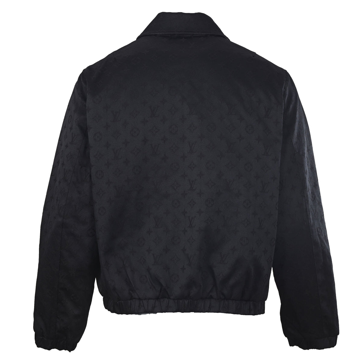 Louis Vuitton Leather-Collar Checkerboard Jacket | Reversible Cinched-Waist Designer Luxury Casual Outerwear