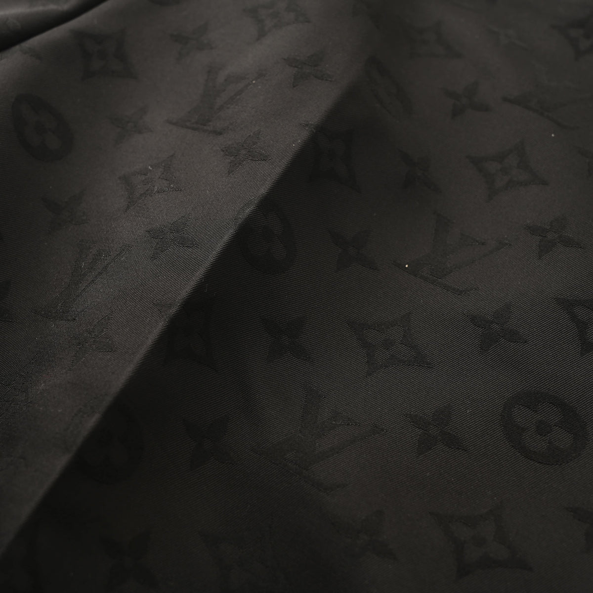 Louis Vuitton Black Tonal Jacquard Wool Dress Trousers, Tailored-Fit Suit Pants with All-Over Woven Pattern and Streamlined Formal Styling
