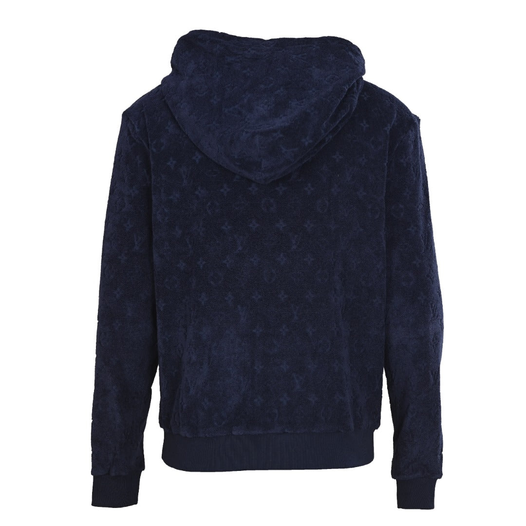 Louis Vuitton All-Over Terry Flocked Zip-Up Hoodie | Luxury Streetwear