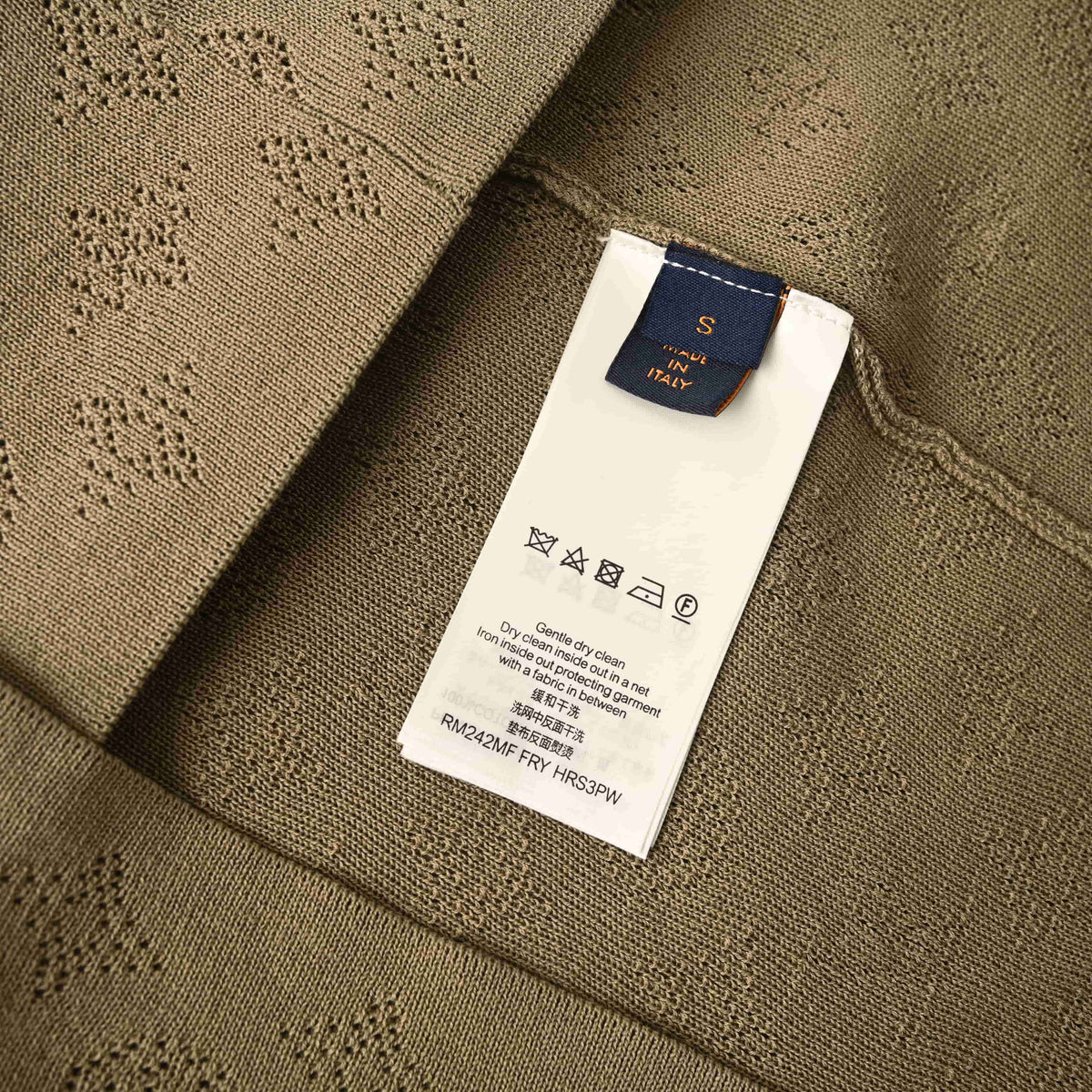Louis Vuitton Taupe Monogram Openwork Polo | Luxury Smart Casual Knitwear