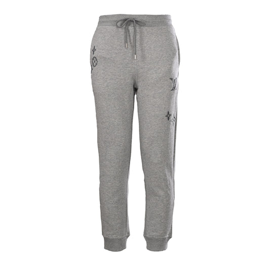 Louis Vuitton Sketch-Style Monogram Trousers - Embroidered Lightweight Unisex Pants for Designer Casualwear