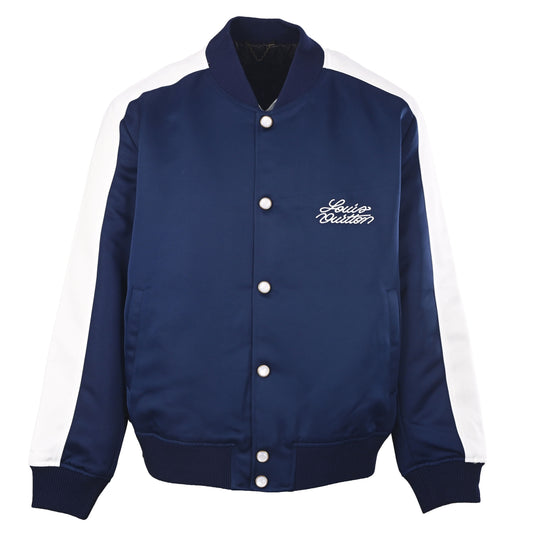 Louis Vuitton Horse Embroidered Padded Baseball Jacket | Equestrian-Inspired Designer Varsity Outerwear for Casual Streetwear