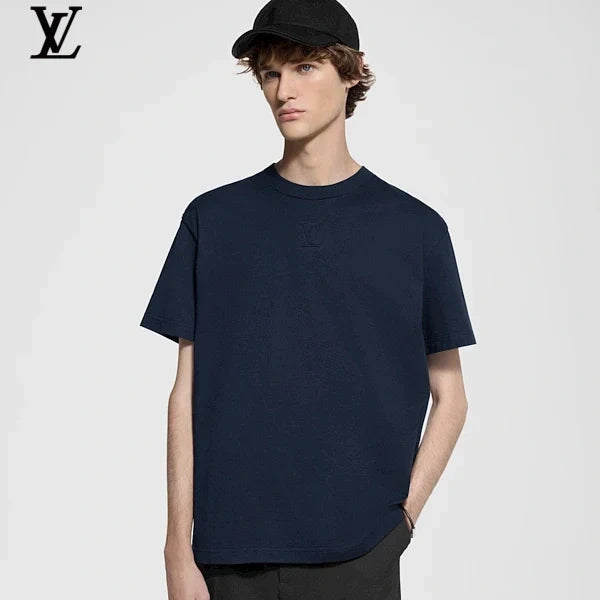 Louis Vuitton Embossed LV Logo Short-Sleeve T-Shirt
