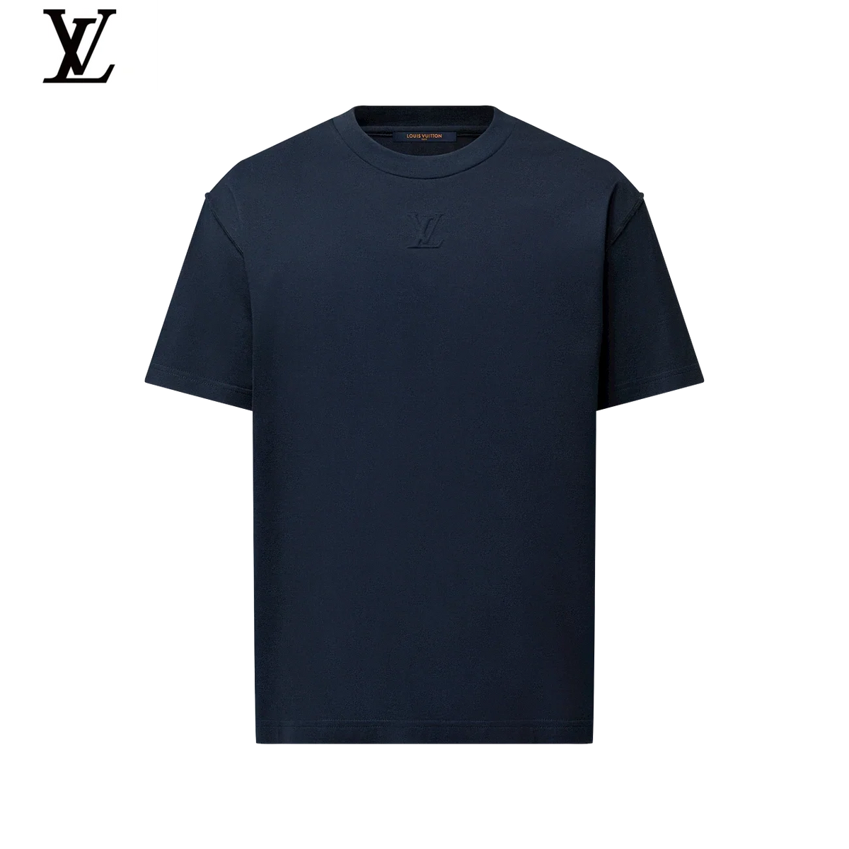 Louis Vuitton Embossed LV Logo Short-Sleeve T-Shirt