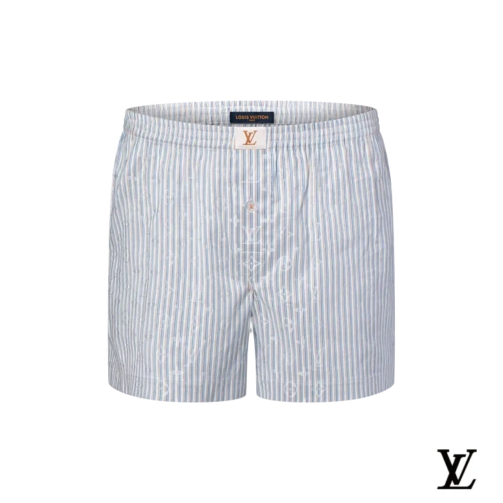 Louis Vuitton Striped Monogram Shorts