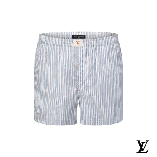 Louis Vuitton Striped Monogram Shorts