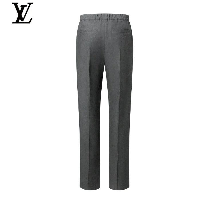 Louis Vuitton Grey Elastic-Waist Trousers