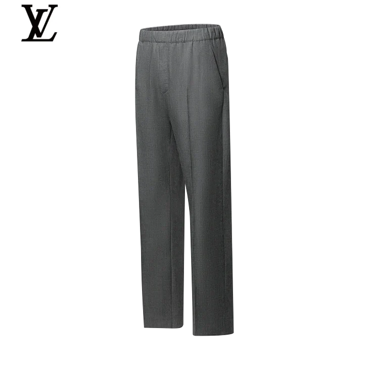 Louis Vuitton Grey Elastic-Waist Trousers