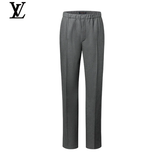 Louis Vuitton Grey Elastic-Waist Trousers