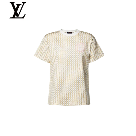 Louis Vuitton White Gold Mini Monogram Short-Sleeve T-Shirt