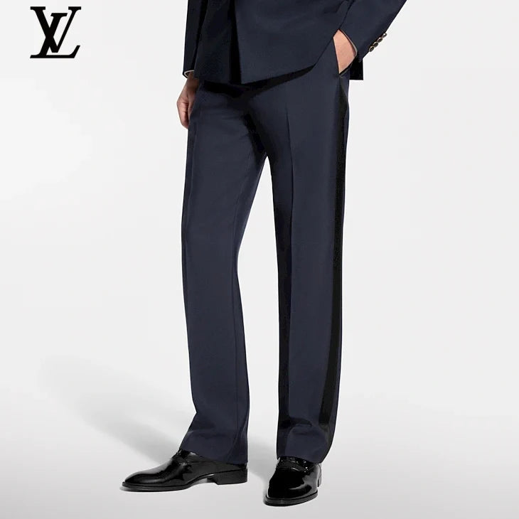 Louis Vuitton Beige Straight Linen Trousers